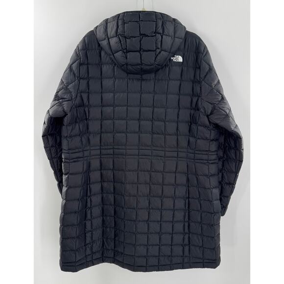 The North Face Womens Thermoball Hooded Black Parka 2XL Puffer Jacket XXL - Picture 3 of 6